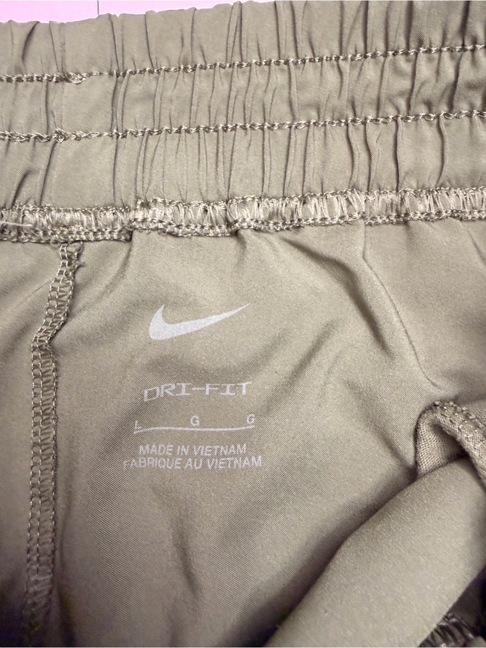 Nike Olive Green Dri-FIT Performance running pants - Picture 2 of 2